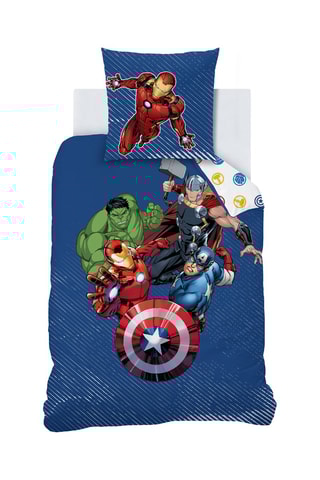 $Parure de couette Avengers Home - Bleu - 140 x 200 cm