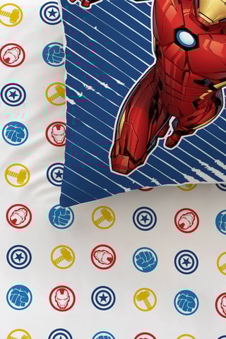 $Parure de couette Avengers Home - Bleu - 140 x 200 cm