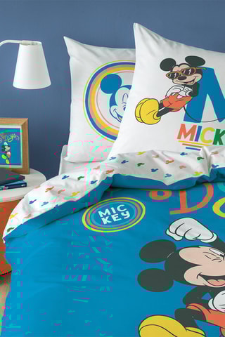 $Parure de couette Disney Home Mickey - Bleu - 140 x 200 cm
