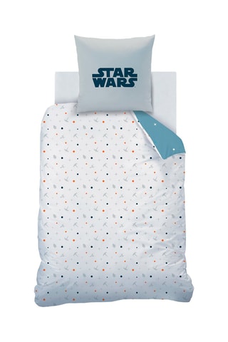 $Parure de couette Star Wars - Bleu et blanc