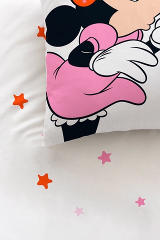 $Parure de couette Minnie Disney - Rose et blanc