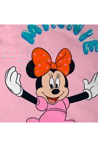 $Parure de couette Minnie Disney - Rose et blanc