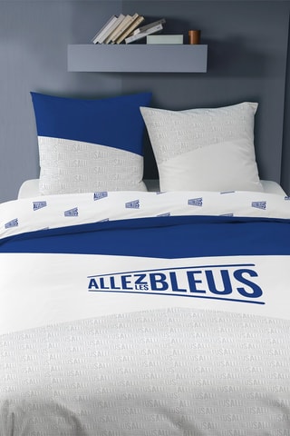 $Parure de couette Paris 2024 - Bleu et blanc
