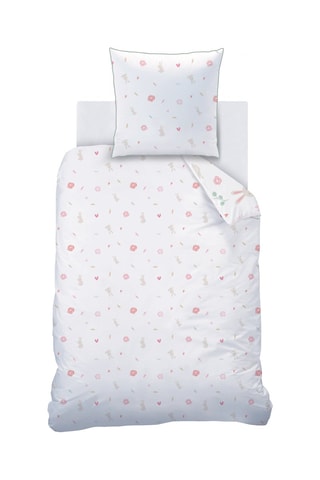 $Parure de couette en coton Petit Lapin - Blanc