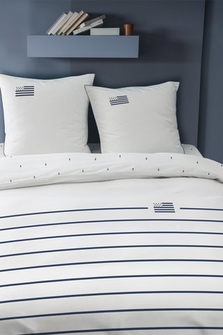 $Parure de couette en coton 115 fils/cm² Gwenn Ha Du - Blanc et noir