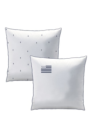 $Parure de couette en coton 115 fils/cm² Gwenn Ha Du - Blanc et noir
