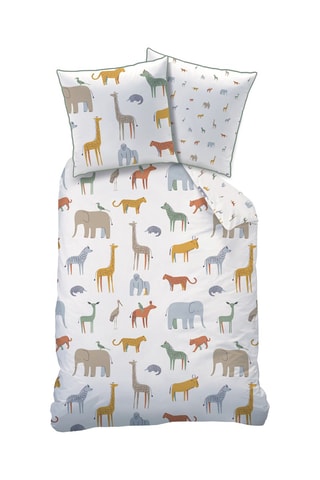 $Parure de couette en coton Kenya - Blanc
