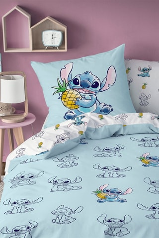 $Parure de couette Lilo et Stitch Disney - Bleu