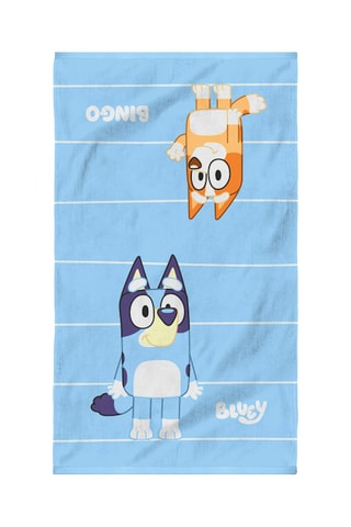 $Drap de plage Bluey Hourra - 70 x 120 cm - Bleu