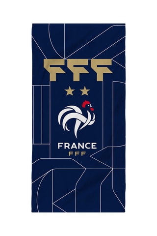 $Drap de bain FFF - 75 x 150 cm - Bleu