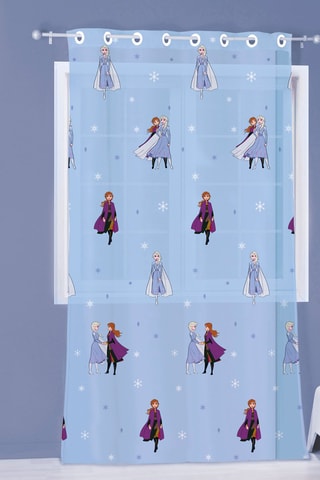 $Voilage La Reine des Neiges Disney - Ciel - 140 x 240 cm