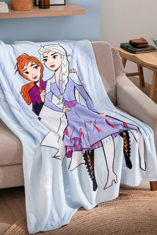 $Plaid La Reine des neiges Disney - 
Bleu - 125 x 150 cm