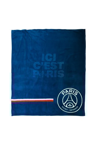 $Plaid PSG - Bleu marine - 125 x 150 cm