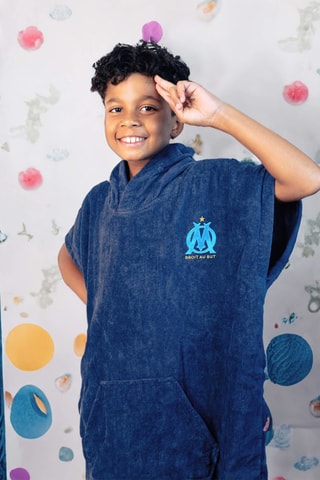 $Poncho de bain OM - Bleu marine