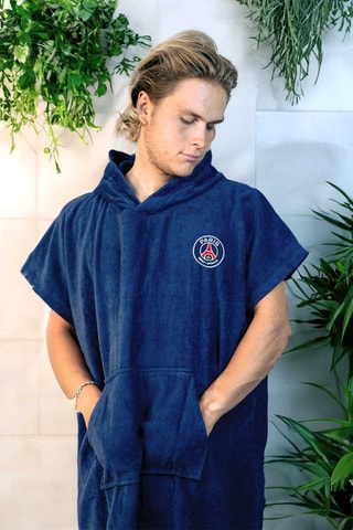 $Poncho de bain PSG - Bleu marine