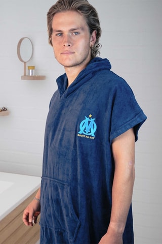$Poncho de bain OM - Bleu marine