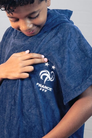 $Poncho de bain FFF - Bleu