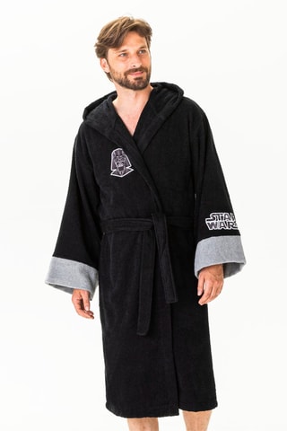 $Peignoir Adulte Star Wars Home - Noir et gris