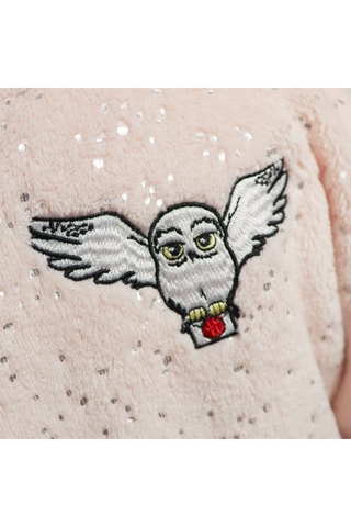 $Peignoir enfant Hedwige Harry Potter  - Rose