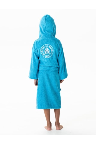 $Peignoir à capuche Olympique de Marseille 1899 - Turquoise