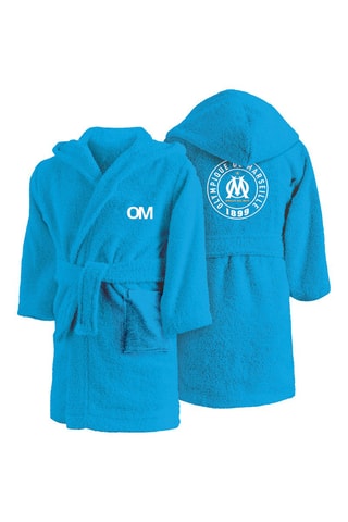 $Peignoir à capuche Olympique de Marseille 1899 - Turquoise