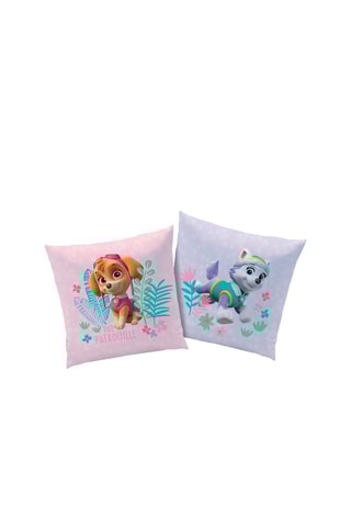 $Coussin Stella et Everest Pat' Patrouille - Rose et violet - 40 x 40 cm