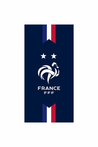 $Drap de bain Fédération Française de Football - Bleu - 75 x 150 cm