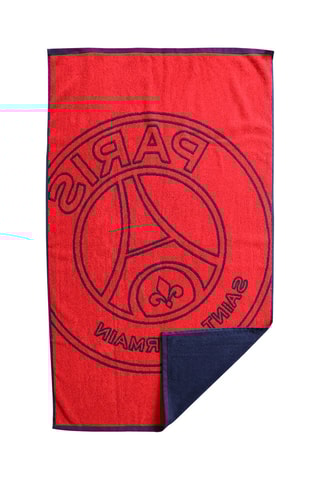 $Drap de bain PSG - Bleu marine et rouge