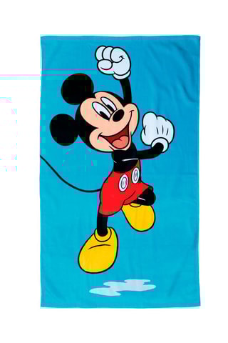 $Serviette de plage Mickey Disney - Bleu - 70 x 120 cm