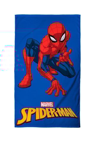$Serviette de plage Spider-Man Avengers Marvel - Bleu et rouge - 70 x 120 cm