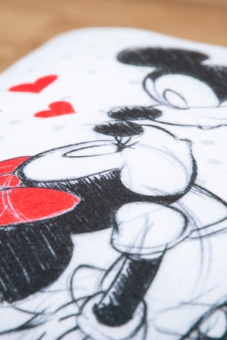 $Coussin Mickey et Minnie Disney - Blanc - 40 x 40 cm