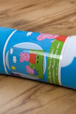 $Plaid Peppa Pig - Bleu - 130 x 160 cm