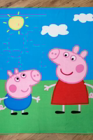 $Plaid Peppa Pig - Bleu - 130 x 160 cm