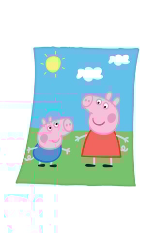 $Plaid Peppa Pig - Bleu - 130 x 160 cm