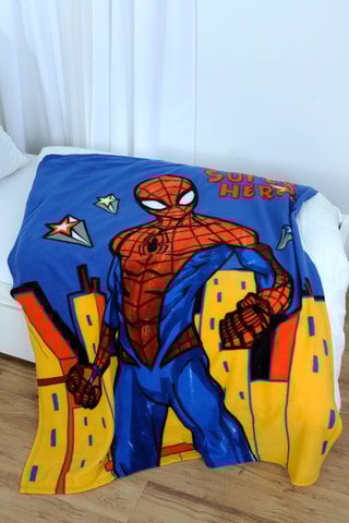 $Plaid Spider-Man Avengers Marvel - Bleu - 130 x 170 cm