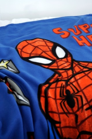 $Plaid Spider-Man Avengers Marvel - Bleu - 130 x 170 cm