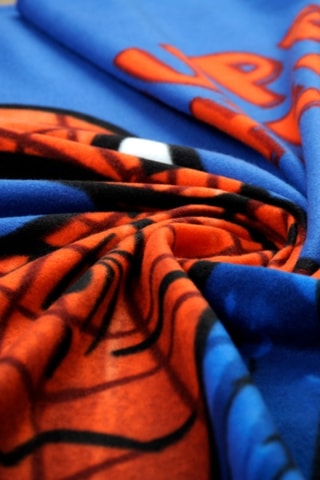 $Plaid Spider-Man Avengers Marvel - Bleu - 130 x 170 cm