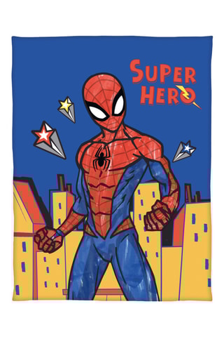$Plaid Spider-Man Avengers Marvel - Bleu - 130 x 170 cm