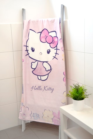 $Drap de bain Hello Kitty Sanrio - Rose - 75 x 150 cm