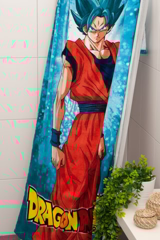 $Drap de bain Son Goku Dragon Ball Super - Bleu - 75 x 150 cm