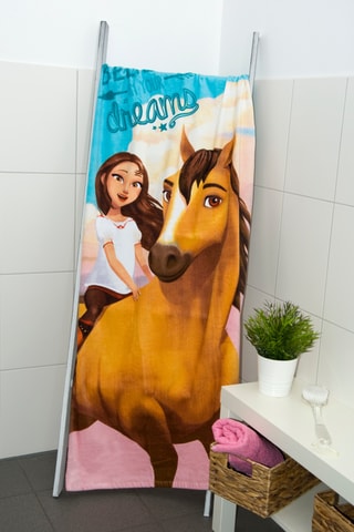 $Drap de douche Spirit - Bleu - 75 x 150 cm