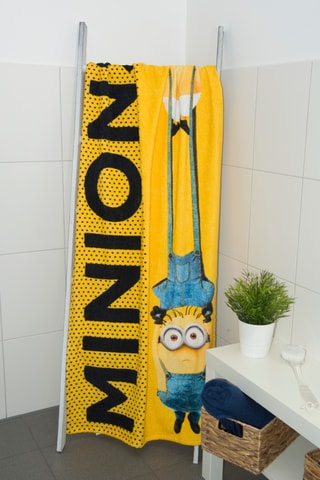 $Drap de plage Les Minions - Bleu - 75 x 150 cm