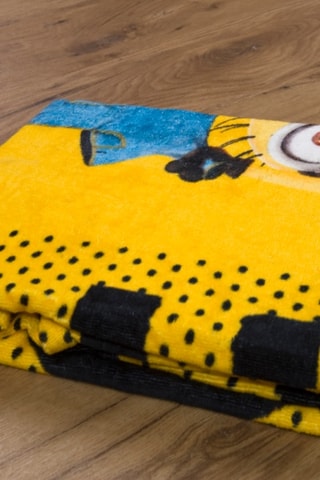 $Drap de plage Les Minions - Bleu - 75 x 150 cm