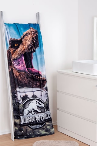 $Drap de douche Jurassic World - Bleu - 75 x 150 cm