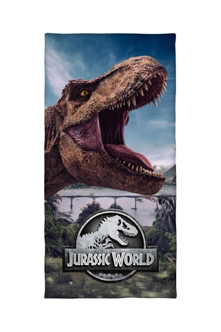 $Drap de douche Jurassic World - Bleu - 75 x 150 cm