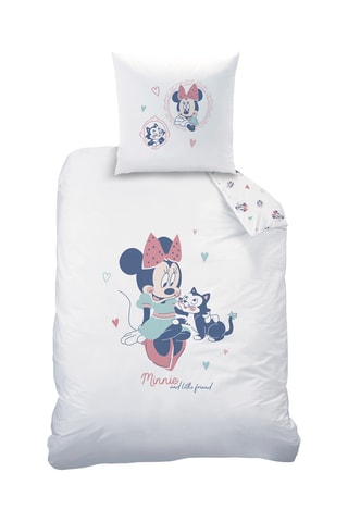 $Parure de lit réversible Minnie Disney - Blanc