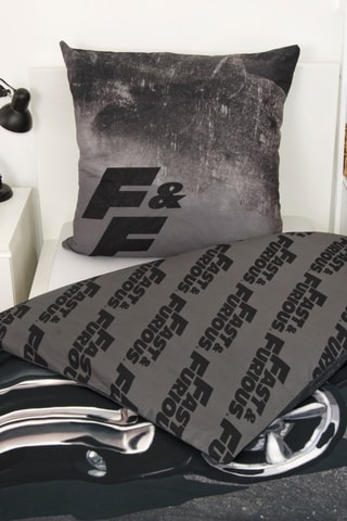 $Parure de lit réversible Fast and Furious - Gris