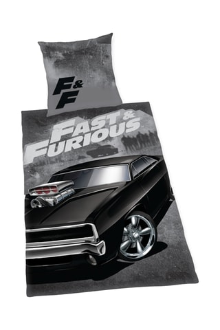 $Parure de lit réversible Fast and Furious - Gris