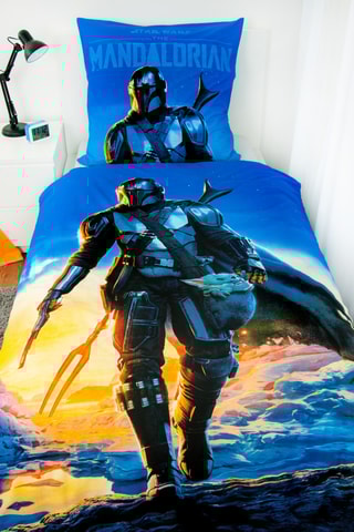 $Parure de lit réversible The Mandalorian Star Wars - Bleu