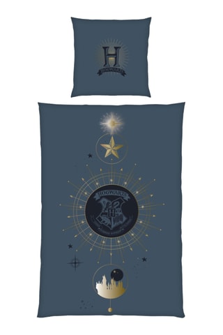 $Parure de lit réversible Harry Potter - Bleu